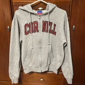 Cornell Champion Zip-up Hoodie (size small)